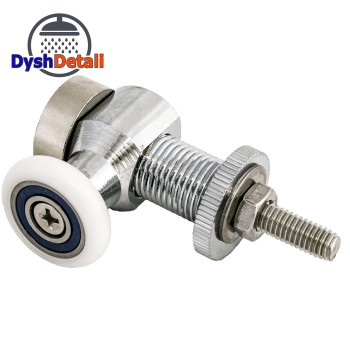 Ролики для душової кабіни верхні, металевий, одинарний, ( К-64 ) 23 мм.