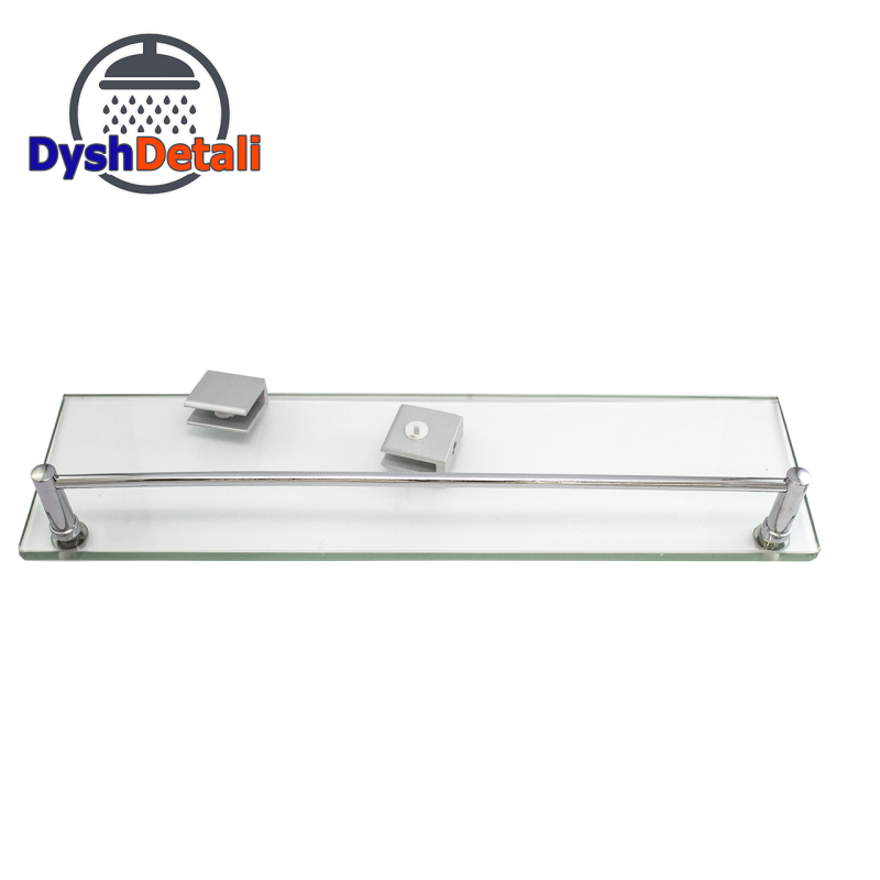 Полиця на 2-а кріплення ( Одне скло і затискної релинг ) ПС605