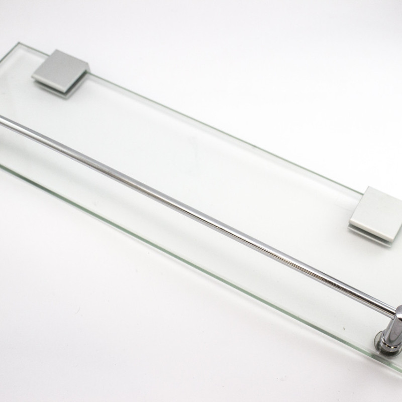 Полиця на 2-а кріплення ( Одне скло і затискної релинг ) ПС605