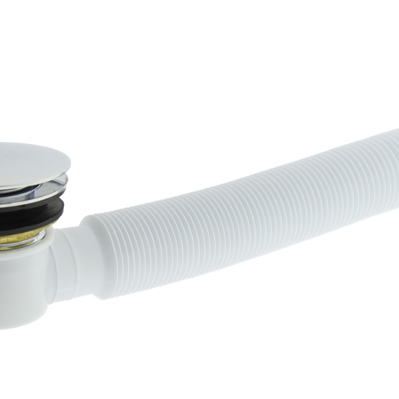 Донний клапан з гофрой, сифон для душової кабіни (ПУ 01г)