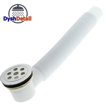 Донний клапан з гофрой, сифон для душової кабіни (ПУ 01г)