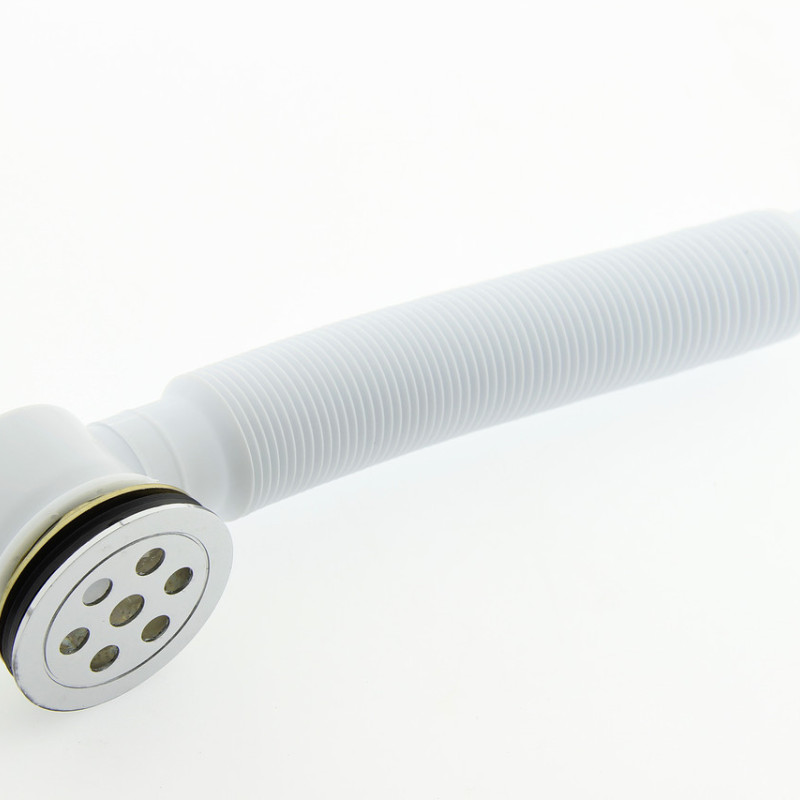 Донний клапан з гофрой, сифон для душової кабіни (ПУ 01г)