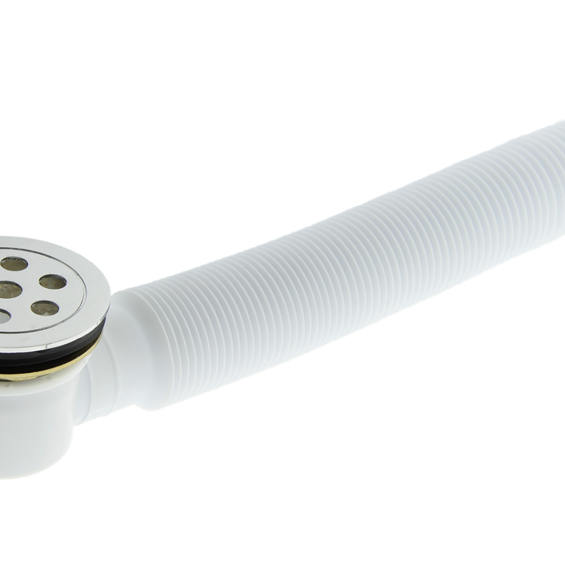 Донний клапан з гофрой, сифон для душової кабіни (ПУ 01г)