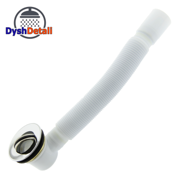 Донний клапан з гофрой, сифон для душової кабіни (ПУ 01г)