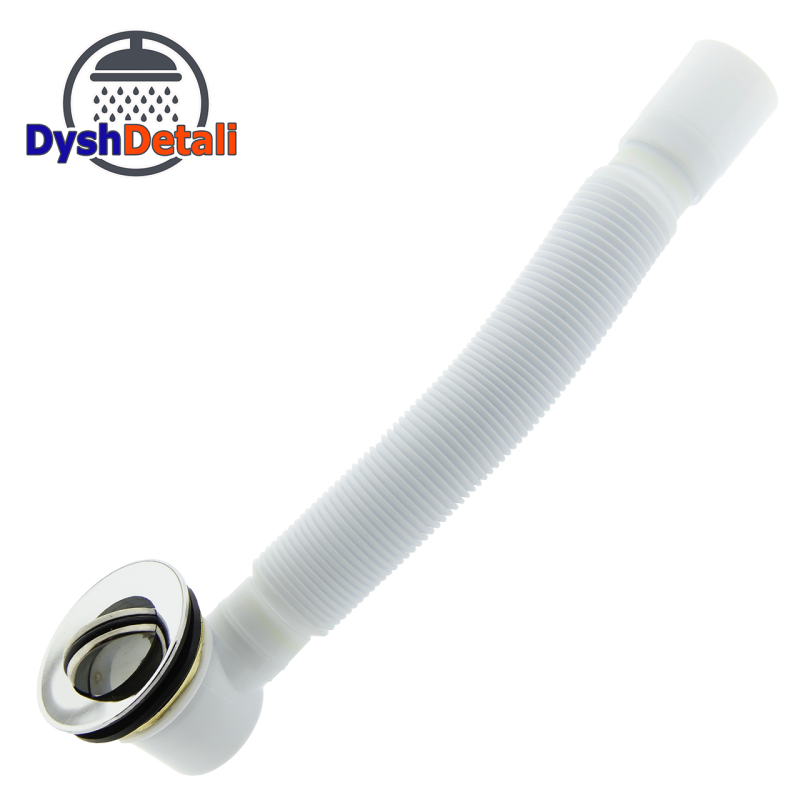 Донний клапан з гофрой, сифон для душової кабіни (ПУ 01г)