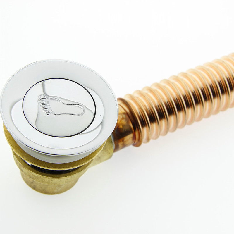 Донний клапан з гофрой, сифон для душової кабіни (ПУ 01г)