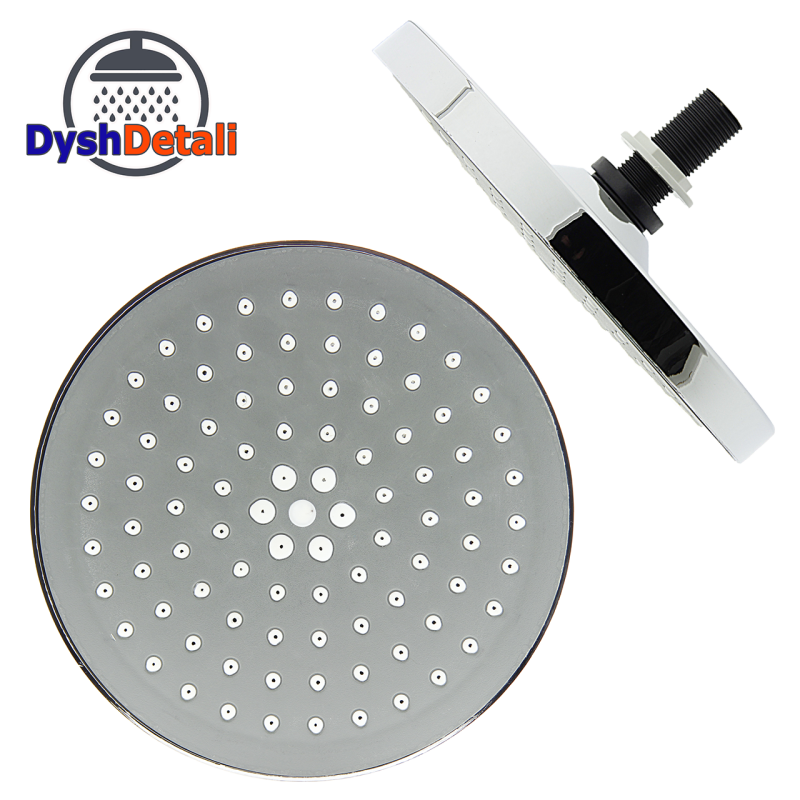 Лійка для душової кабіни, діаметром 200 мм. ( Л-200 ) Шток з зовнішньою різьбою.