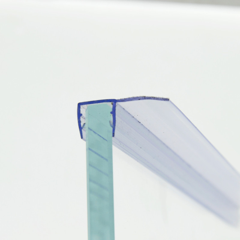 Ущільнювач для душової кабіни, бічний ( F ) довжина 2 м. вія 15 мм. 10 мм 8 мм