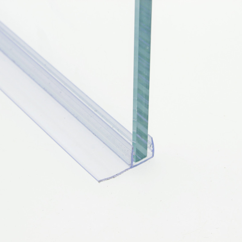 Ущільнювач для душової кабіни, бічний ( F ) довжина 2 м. вія 15 мм. 10 мм 8 мм