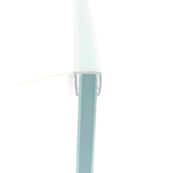 Ущільнювач для душових кабін, боковий довжина 2 м. Вія 25 мм.