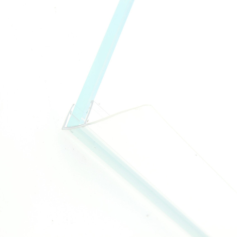 Ущільнювач для душової кабіни, прозорий, бічний, довжина 2,2 м. Вія 25 мм.