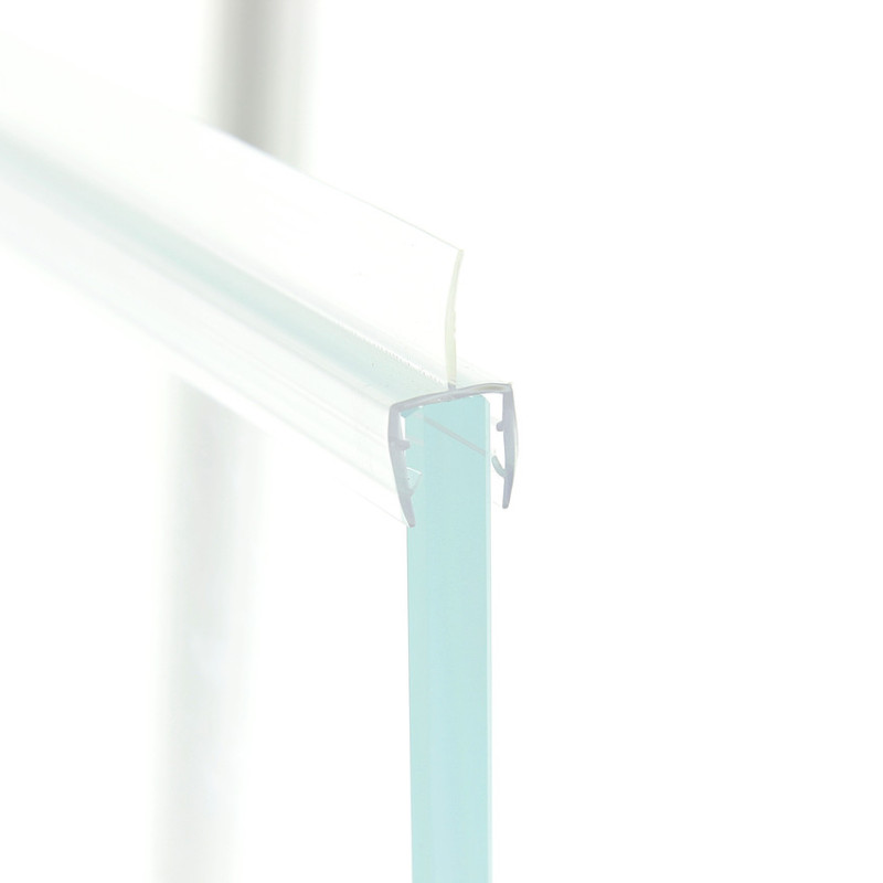 Ущільнювач для душової кабіни, прозорий (ФС 0108 22 КЛ) довжина 2,2 м. Вія 12 мм.