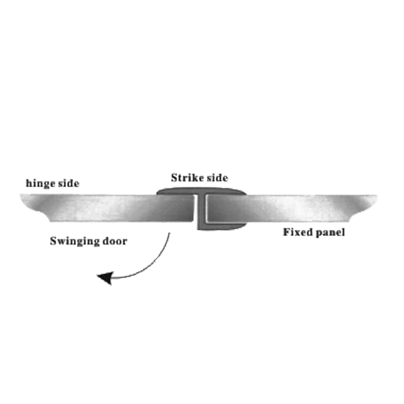 Ущільнювач для скла, (ФС03А) жорстка вії.