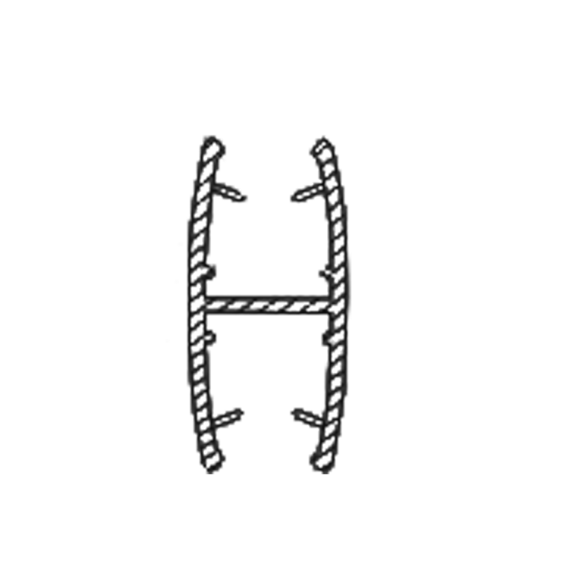 З'єднувач скла душової кабіни (ФС03Д) Н-подібний