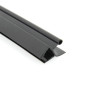 Ущільнювач для дверей душової кабіни, чорний ( ФС0608 БЛ ) довжина 2 м