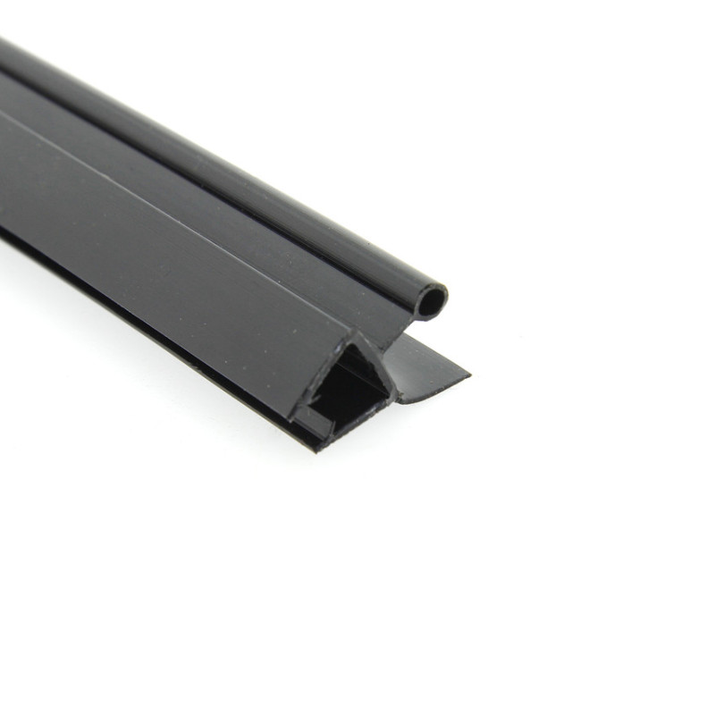 Ущільнювач для дверей душової кабіни, чорний ( ФС0608 БЛ ) довжина 2 м