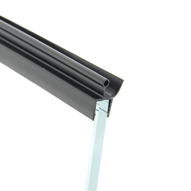 Ущільнювач для дверей душової кабіни, чорний ( ФС0608 БЛ ) довжина 2 м