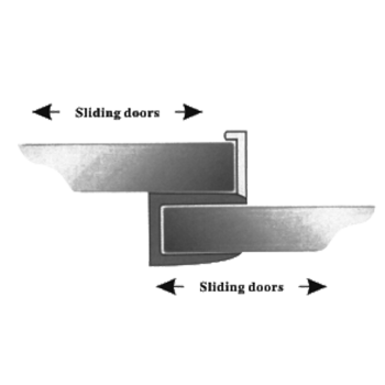 Ущільнювач для дверей душової кабіни, нижній ( ФС06Д ) довжина 2 м