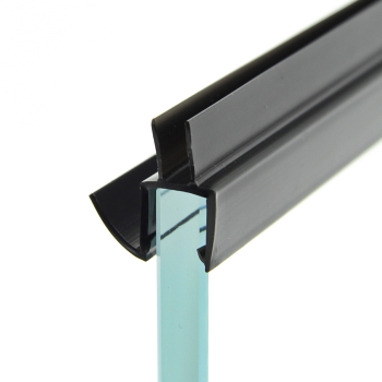 Ущільнювач для дверей душової кабіни, чорний ( ФС06Е08 БЛ ) довжина 2 м