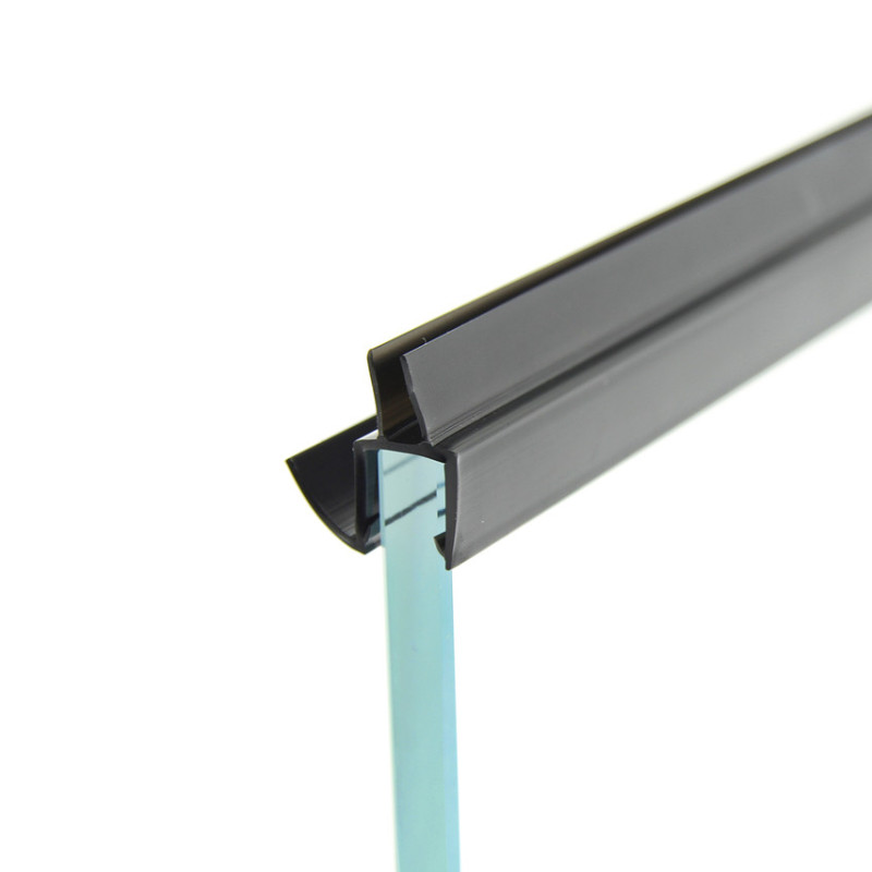 Ущільнювач для дверей душової кабіни, чорний ( ФС06Е08 БЛ ) довжина 2 м