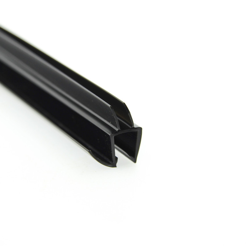 Ущільнювач для дверей душової кабіни, чорний ( ФС06Е08 БЛ ) довжина 2 м