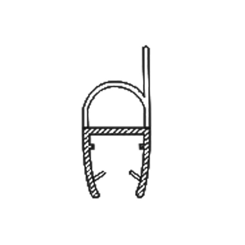 Ущільнювач для дверей душової кабіни ( ФС07А ) 10 мм