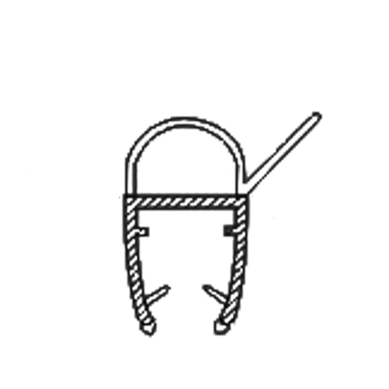 Ущільнювач для дверей душової кабіни ( ФС07Е 08 )