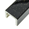 Борт для душового піддону, чорний (ФС802) 50х60 мм. довжиною 2000 м \ п