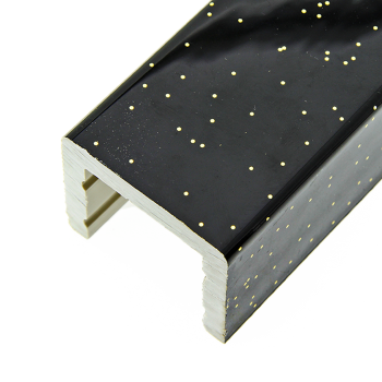 Борт для душового піддону, чорний (ФС802) 50х60 мм. довжиною 2000 м \ п