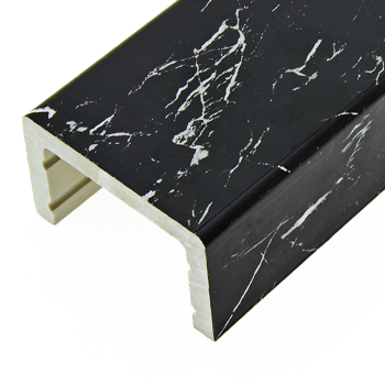 Борт для душового піддону, чорний (ФС804) 50х80 мм. довжиною 2000 м \ п