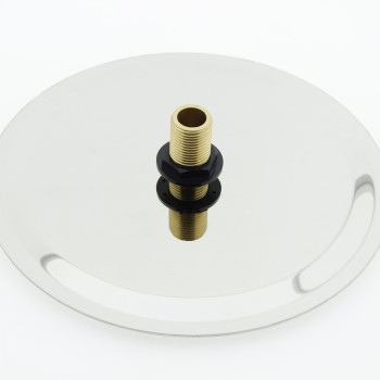 Душ стельовий, із нержавіючої сталі, діаметром 200 мм. ( Л 200 СС ) шток з зовнішньою різьбою.