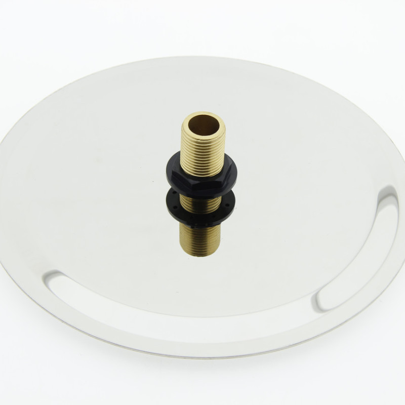 Душ стельовий, із нержавіючої сталі, діаметром 200 мм. ( Л 200 СС ) шток з зовнішньою різьбою.