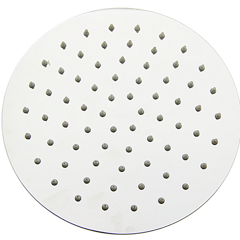 Душ стельовий, із нержавіючої сталі, діаметром 200 мм. ( Л 200 СС ) шток з зовнішньою різьбою.