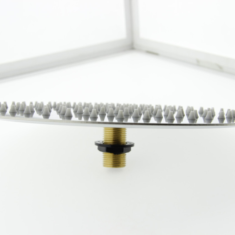 Душ стельовий, із нержавіючої сталі, діаметром 250 мм ( Л 250 СС ) шток з зовнішньою різьбою.