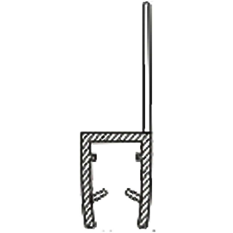 Ущільнювач для душової кабіни, прозорий ( ФС0308 22 КЛ) завдовжки 2.2 м