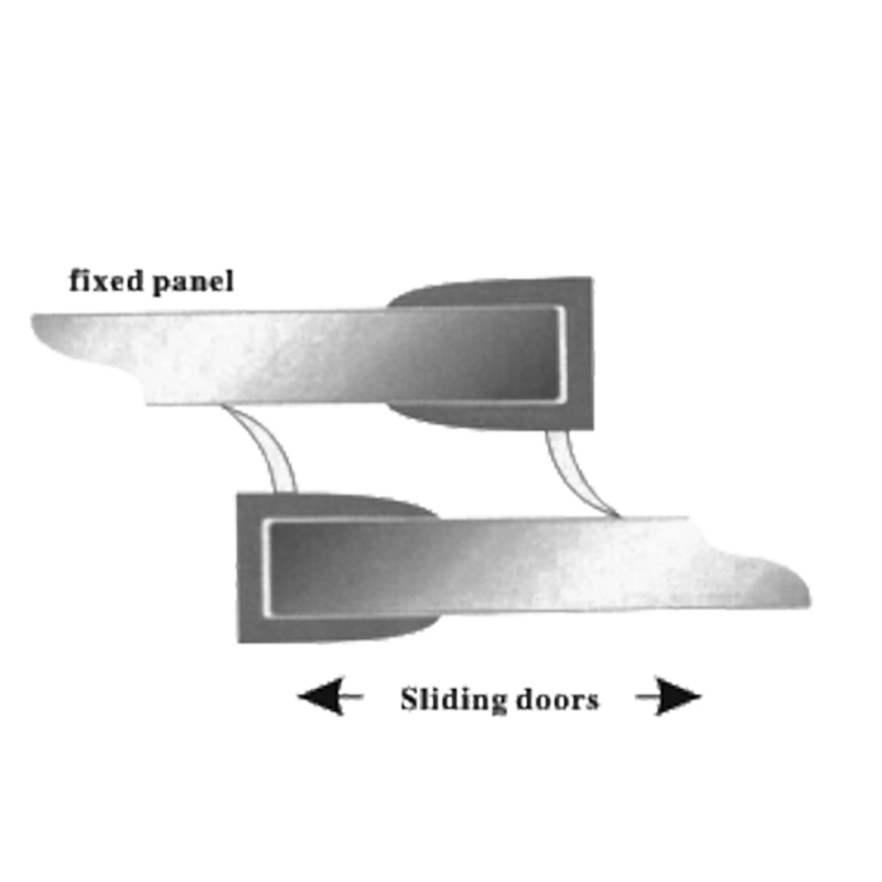 Ущільнювач для душової кабіни, бічний ( ФС 04 Д ) довжина 2 м. вія 10 мм.