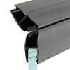 Магнітний ущільнювач для душової кабіни, чорний ( МС3508 22 БЛ ) довжиною 2,2 м для 5-ти вугільної кабіни