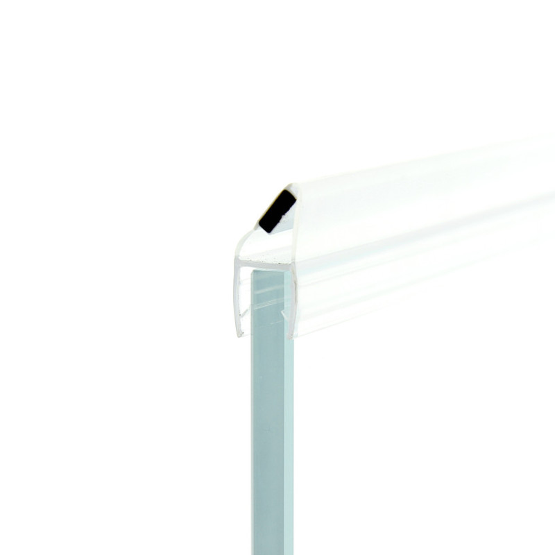 Магнітний ущільнювач для душових кабін, довжиною 2 м. під кут 90 та 180 градусів. прозорий