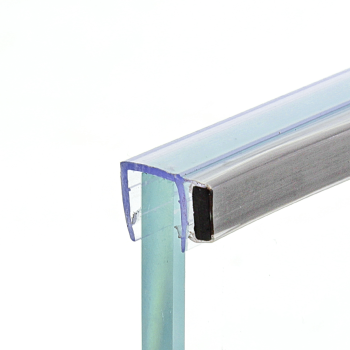 Магнітний ущільнювач для душової кабіни, магніт із боку (МСБ) завдовжки 2 м 8 мм, Синій