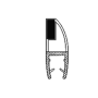 Магнітний ущільнювач для душової кабіни ( МСМ1 ) довжиною 2 м