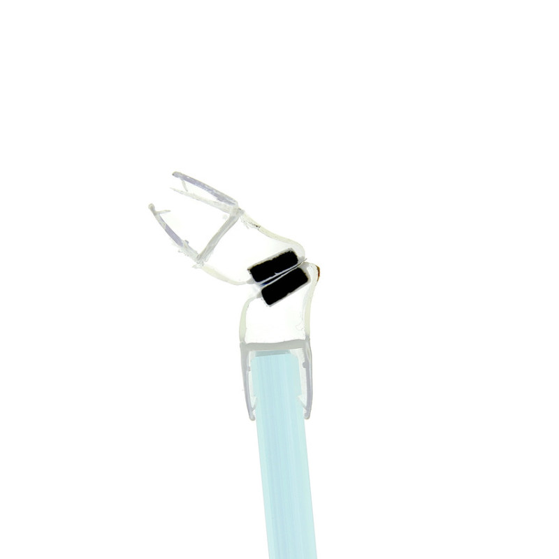 Магнітний ущільнювач для душової кабіни, чорний ( МС0822БЛ ) довжиною 2,2 м