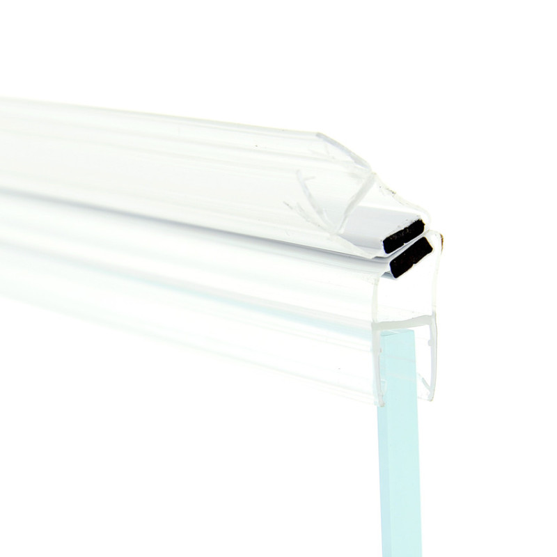 Магнітний ущільнювач для душової кабіни, чорний ( МС0822БЛ ) довжиною 2,2 м