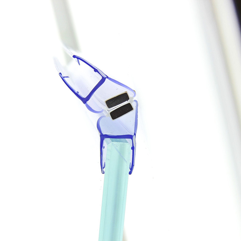 Магнітний ущільнювач для душової кабіни (МС35) для кабін 135° 10 мм 8 мм, Синій