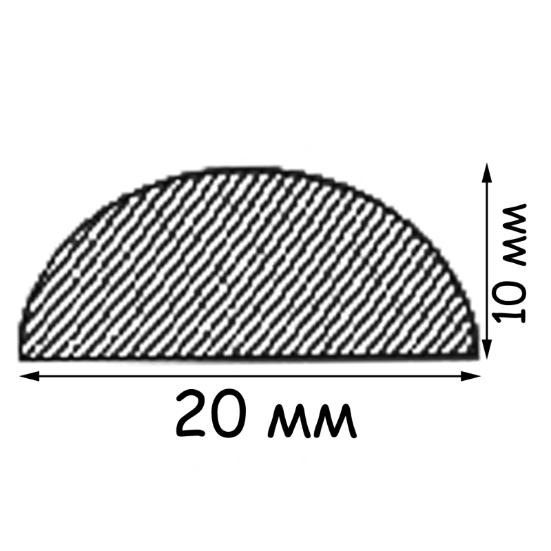 Акриловий поріг для дверного отвору (ФС1076)