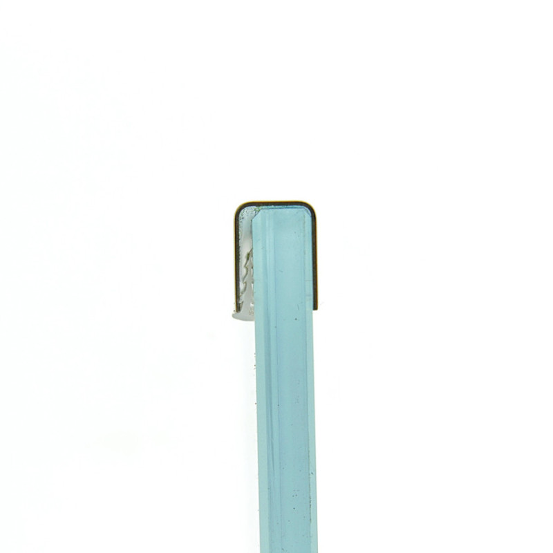 Профіль з нержавіючої сталі для кріплення скла товщиною 8 мм полірований ( Хром ) довжина 3 м.