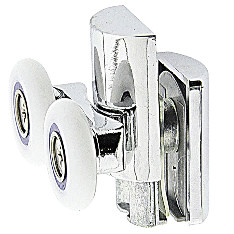 Ролики для душової кабіни подвійні, нижні, натискний ( В628 А )