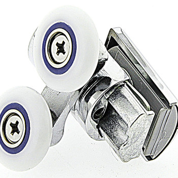 Ролики для душової кабіни подвійні, нижні, натискний ( В628 А )