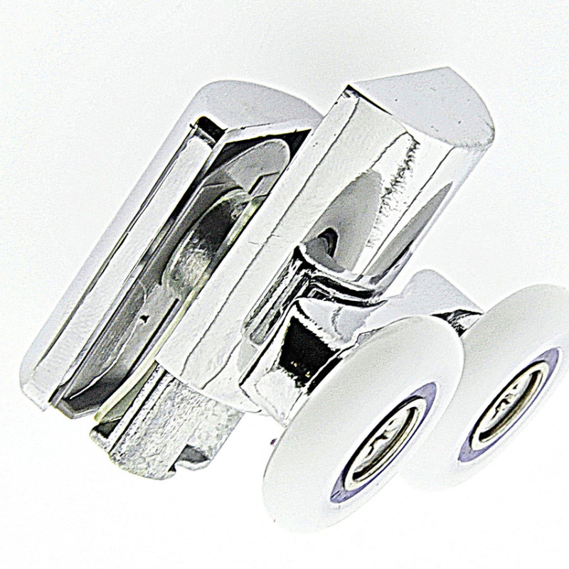 Ролики для душової кабіни подвійні, нижні, натискний ( В628 А )