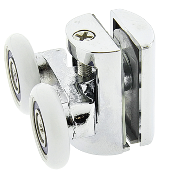 Ролики для душової кабіни подвійні, хромований, верхній ( В628 В )