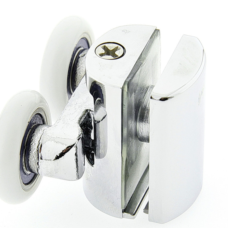 Ролики для душової кабіни подвійні, хромований, верхній ( В628 В )